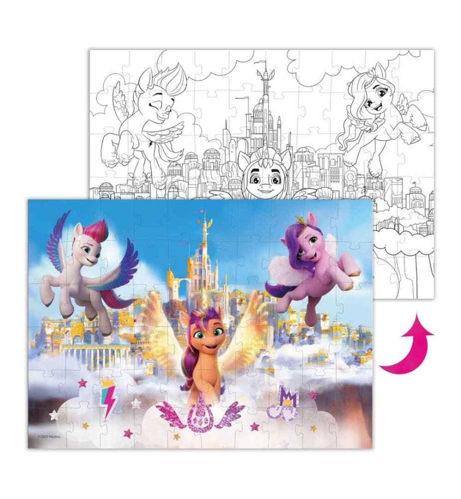 Puzzle à colorier 2en1 My Little Pony Palais 60 pièces 4a+