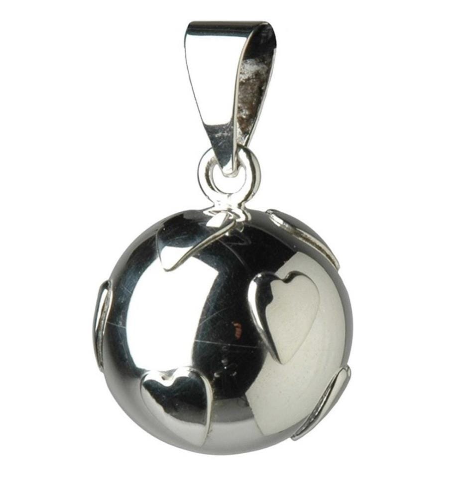Bola, coeur argent