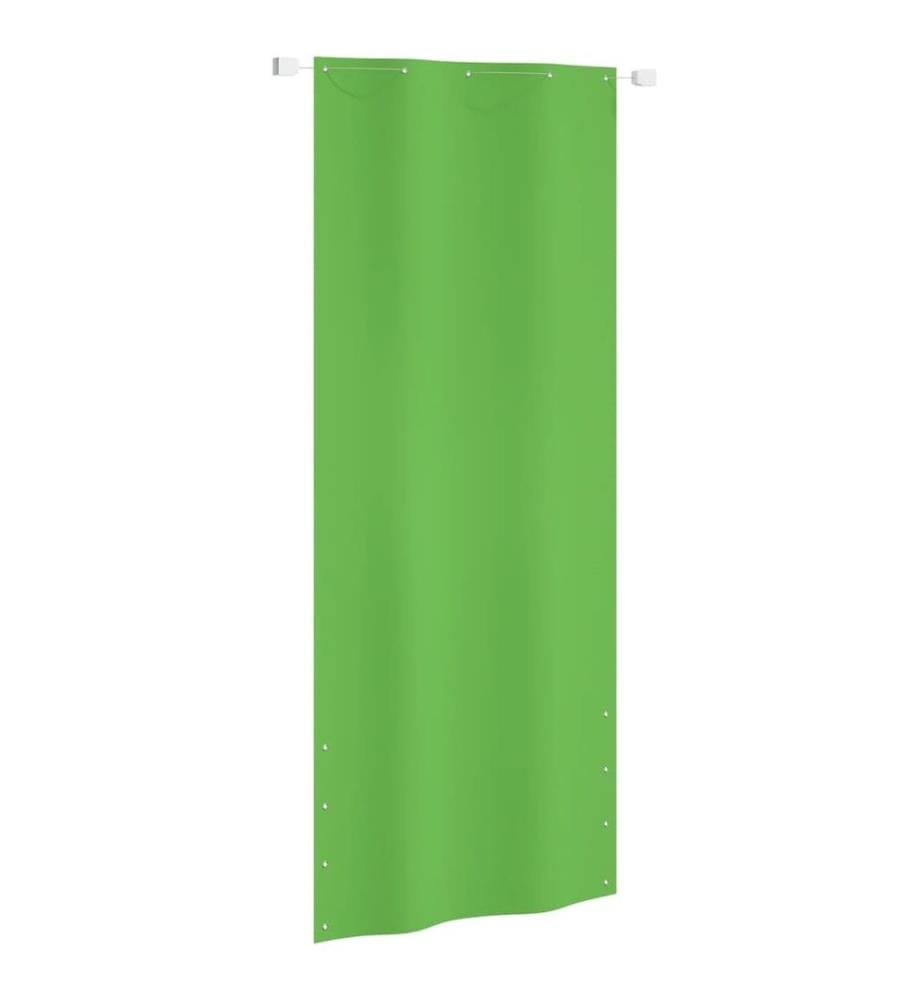 Écran de balcon Vert clair 100x240 cm Tissu Oxford