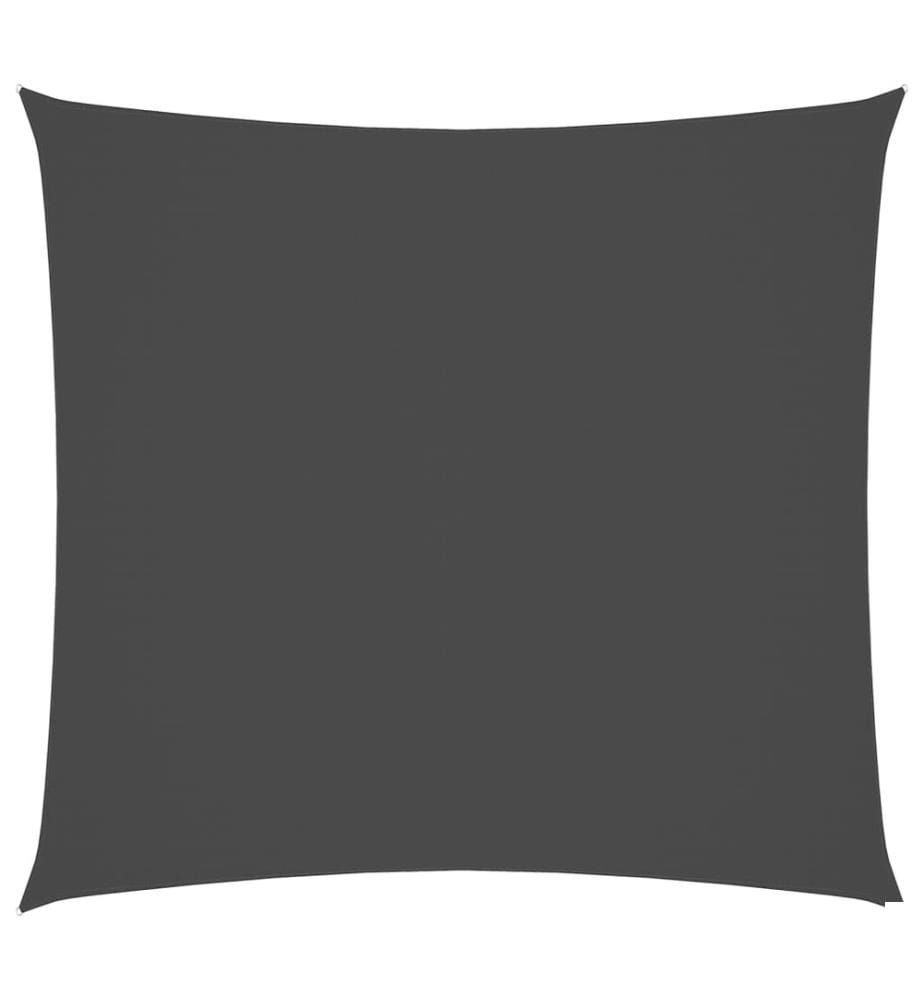 Voile de parasol tissu oxford rectangulaire 2,5x3 m anthracite