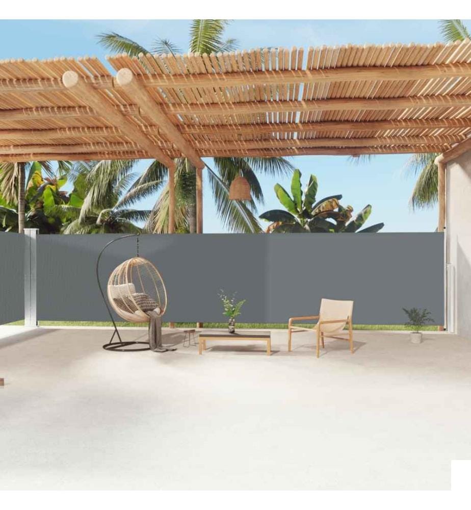 Auvent latéral rétractable Anthracite 180x1200 cm
