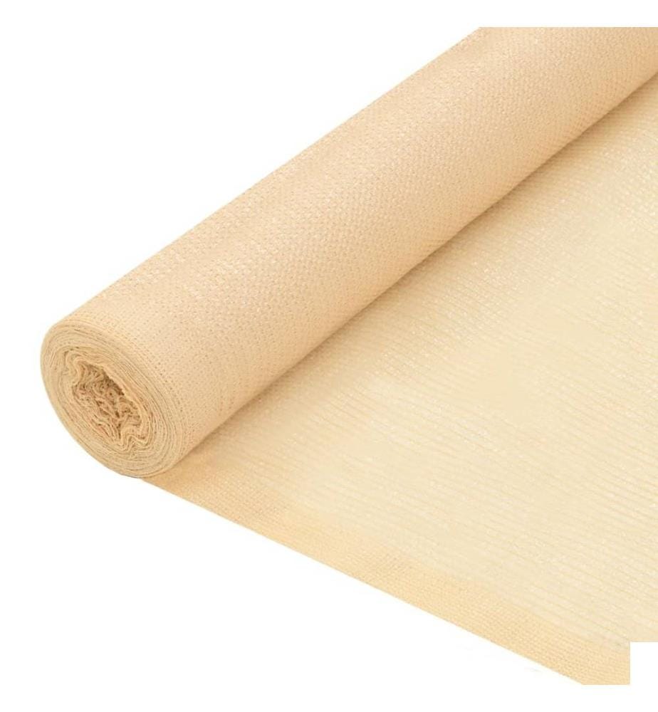 Filet brise-vue PEHD 2 x 25 m Beige