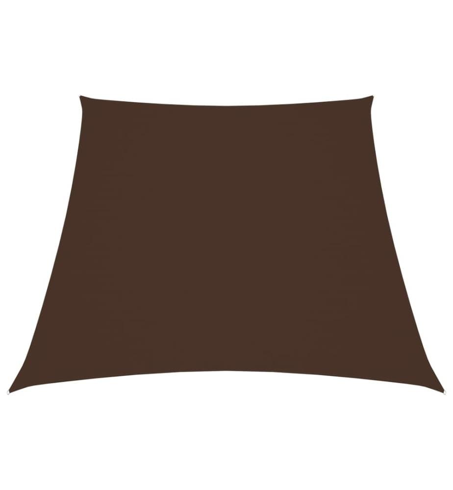 Voile de parasol Tissu Oxford trapèze 2/4x3 m Marron