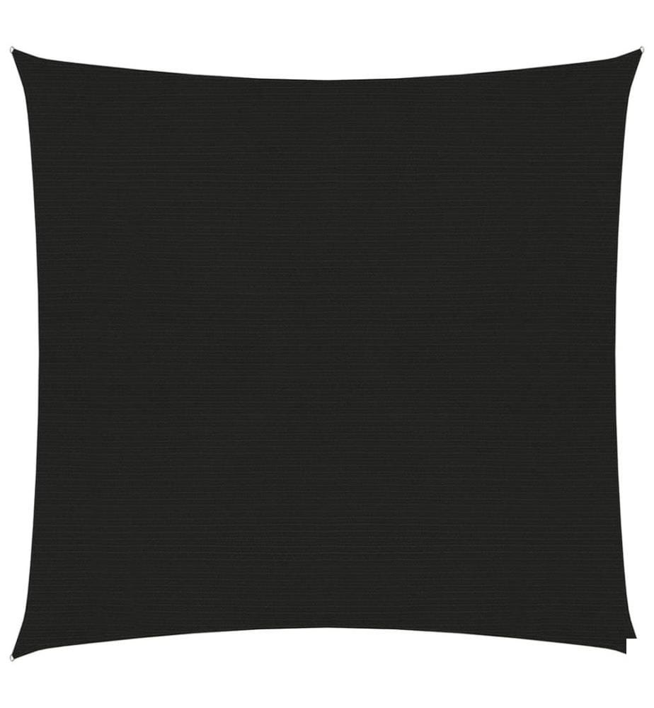Voile d'ombrage 160 g/m² Noir 3x3 m PEHD