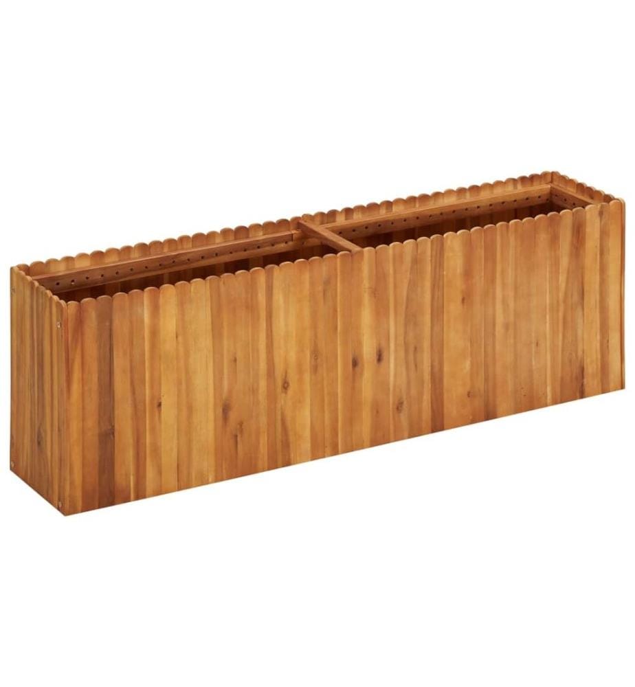 Lit surélevé de jardin 150x30x50 cm Bois massif d'acacia