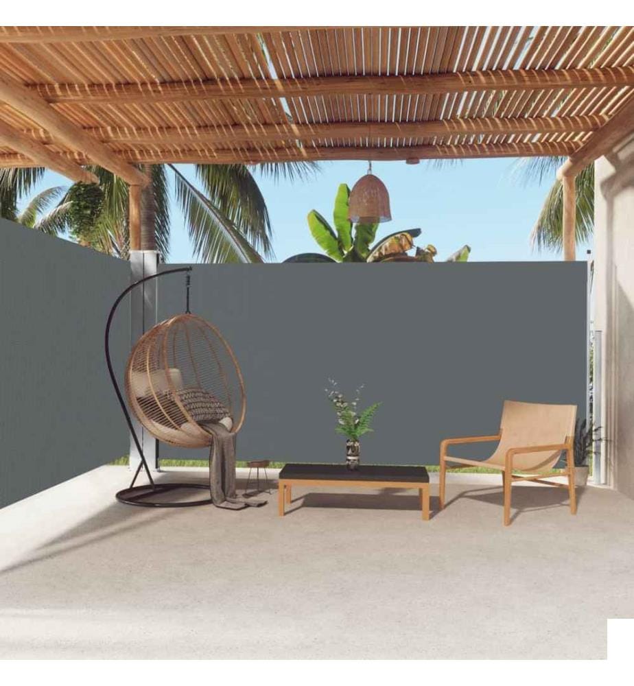Auvent latéral rétractable Anthracite 180x600 cm