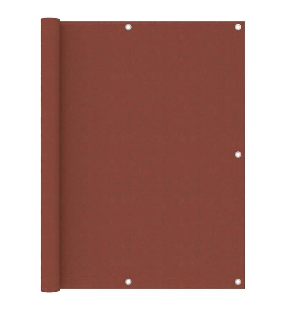 Écran de balcon Terre cuite 120x500 cm Tissu Oxford