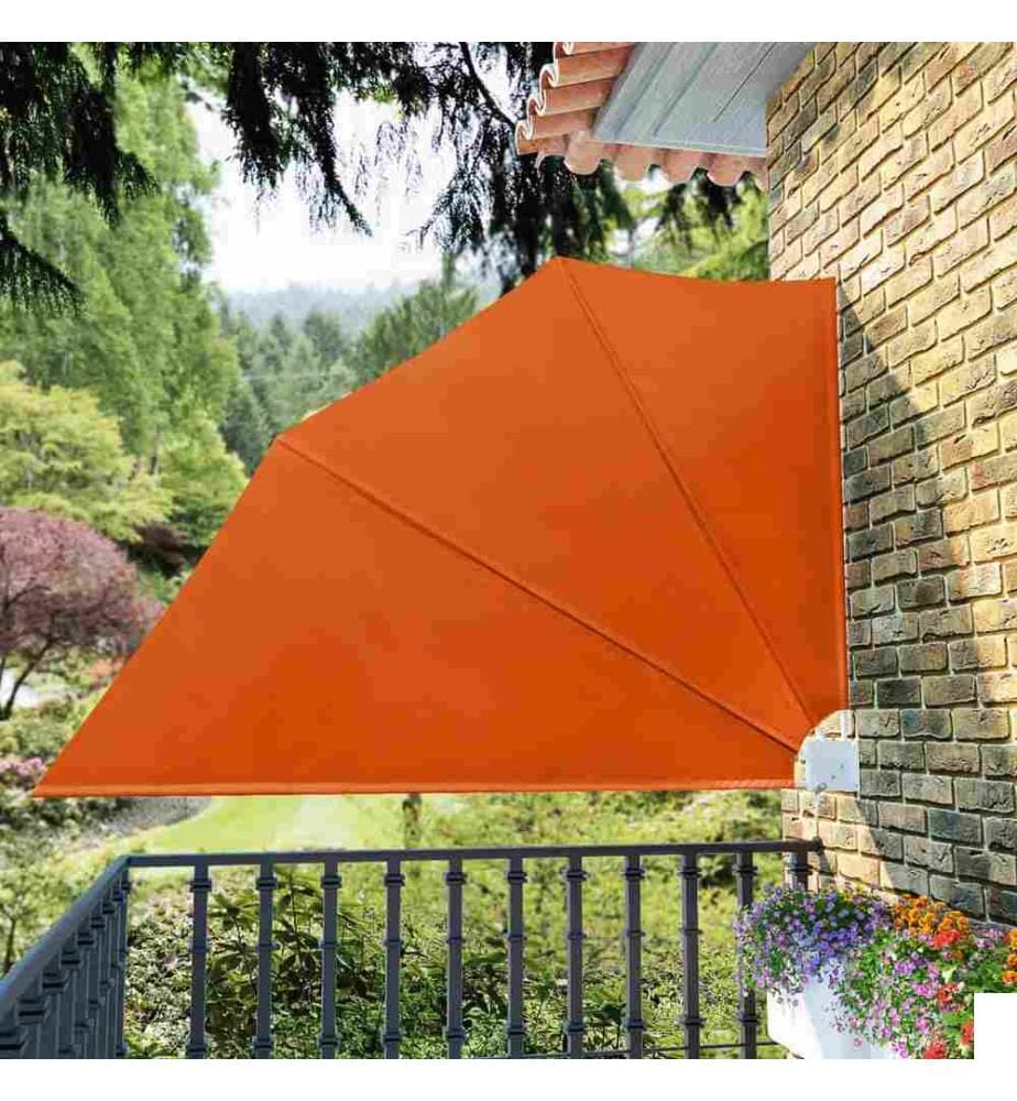 Auvent latéral pliable de balcon Terre cuite 160x240 cm