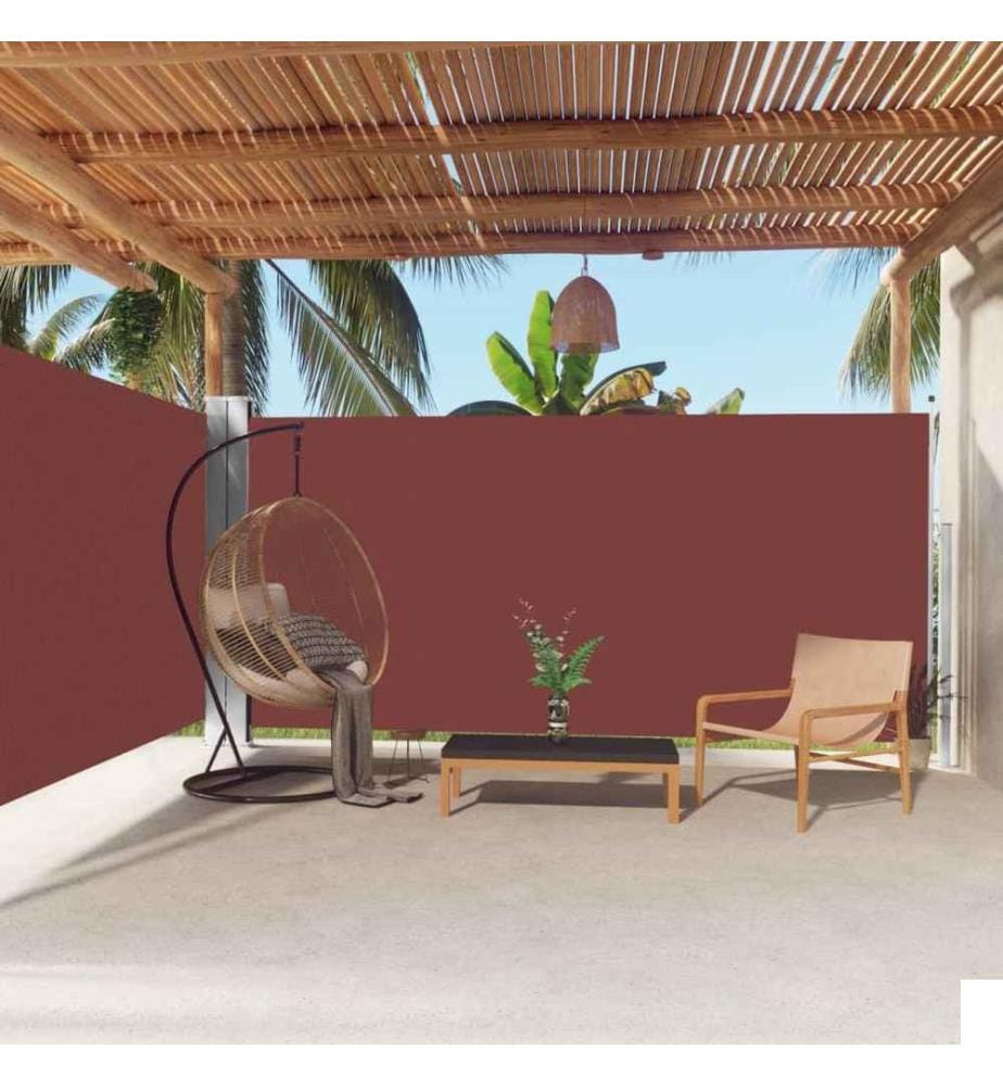 Auvent latéral rétractable Marron 180x600 cm