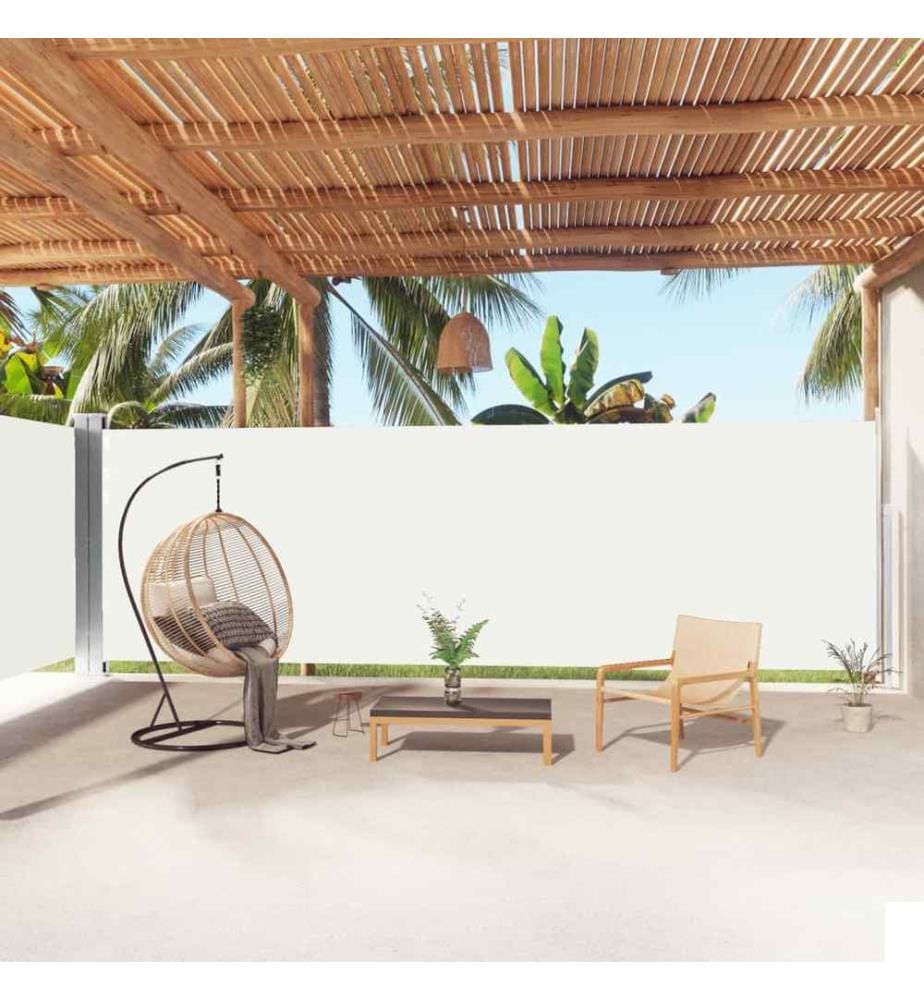 Auvent latéral rétractable Crème 200x1000 cm