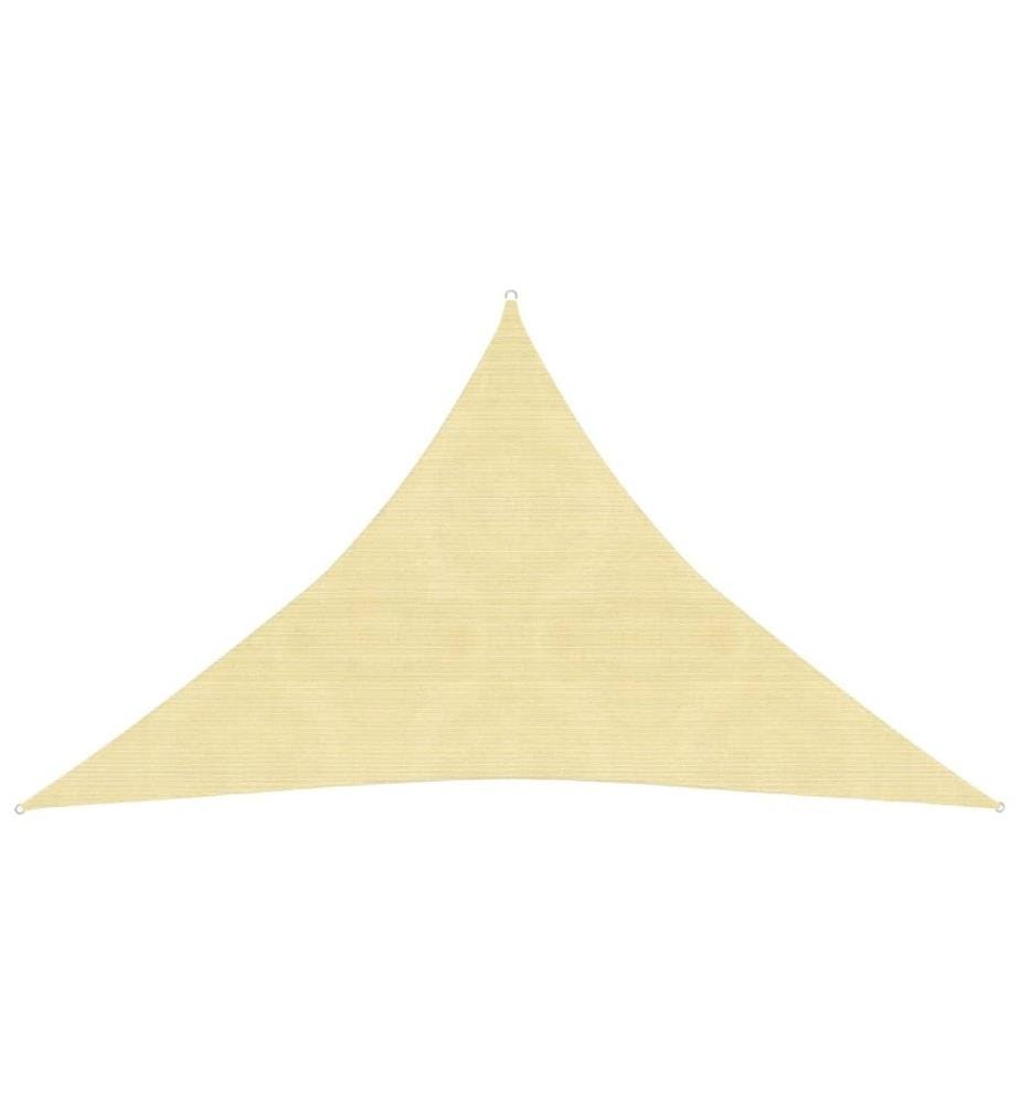 Voile d'ombrage 160 g/m² Beige 2,5x2,5x3,5 m PEHD