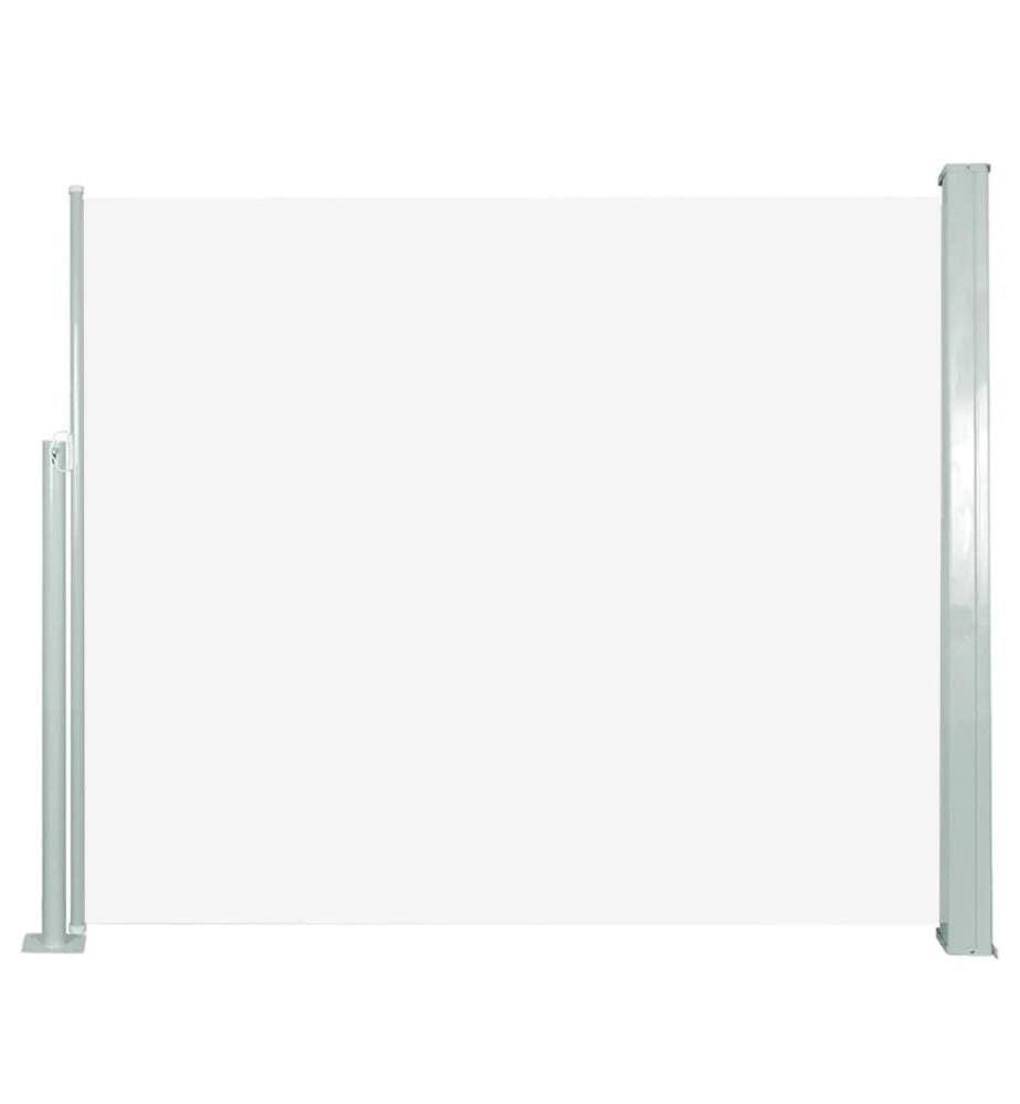 Auvent latéral rétractable 120 x 300 cm Blanc cassé