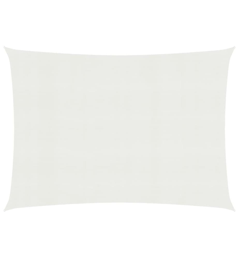 Voile d'ombrage 160 g/m² Blanc 3x4 m PEHD