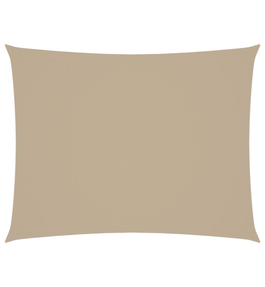 Voile de parasol tissu oxford rectangulaire 6x7 m beige