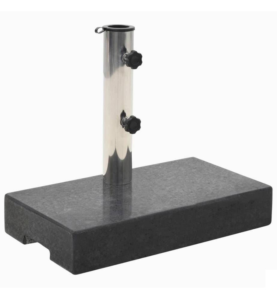 Socle de parasol rectangulaire Granite 25 kg Noir