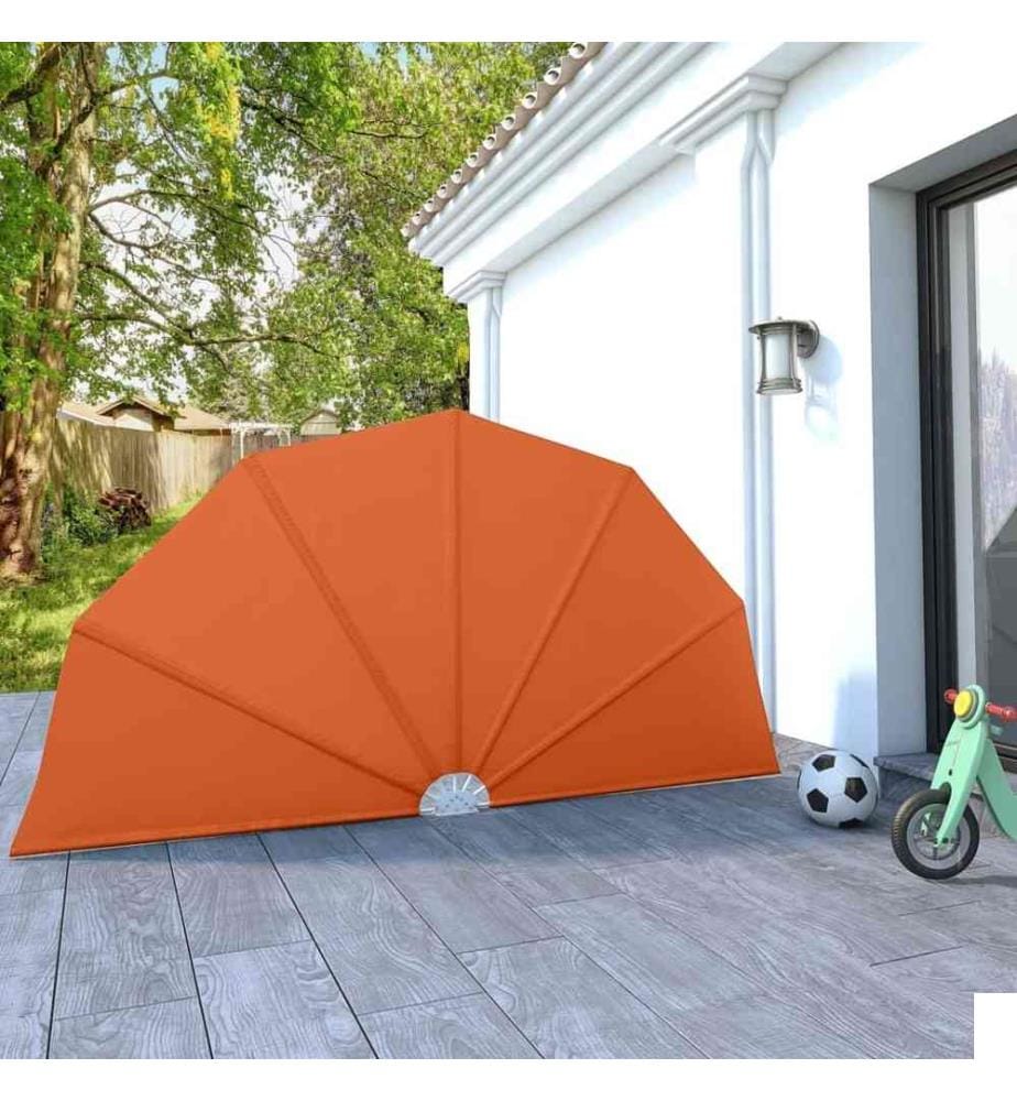 Auvent latéral pliable de terrasse Terre cuite 160 cm