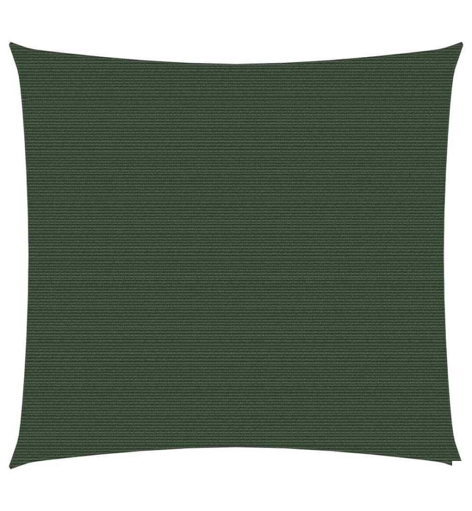 Voile d'ombrage 160 g/m² Vert foncé 3x3 m PEHD