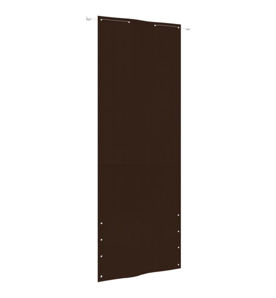 Écran de balcon Marron 80x240 cm Tissu Oxford