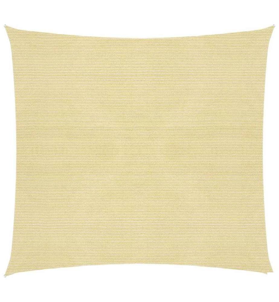 Voile d'ombrage 160 g/m² Beige 2,5x2,5 m PEHD