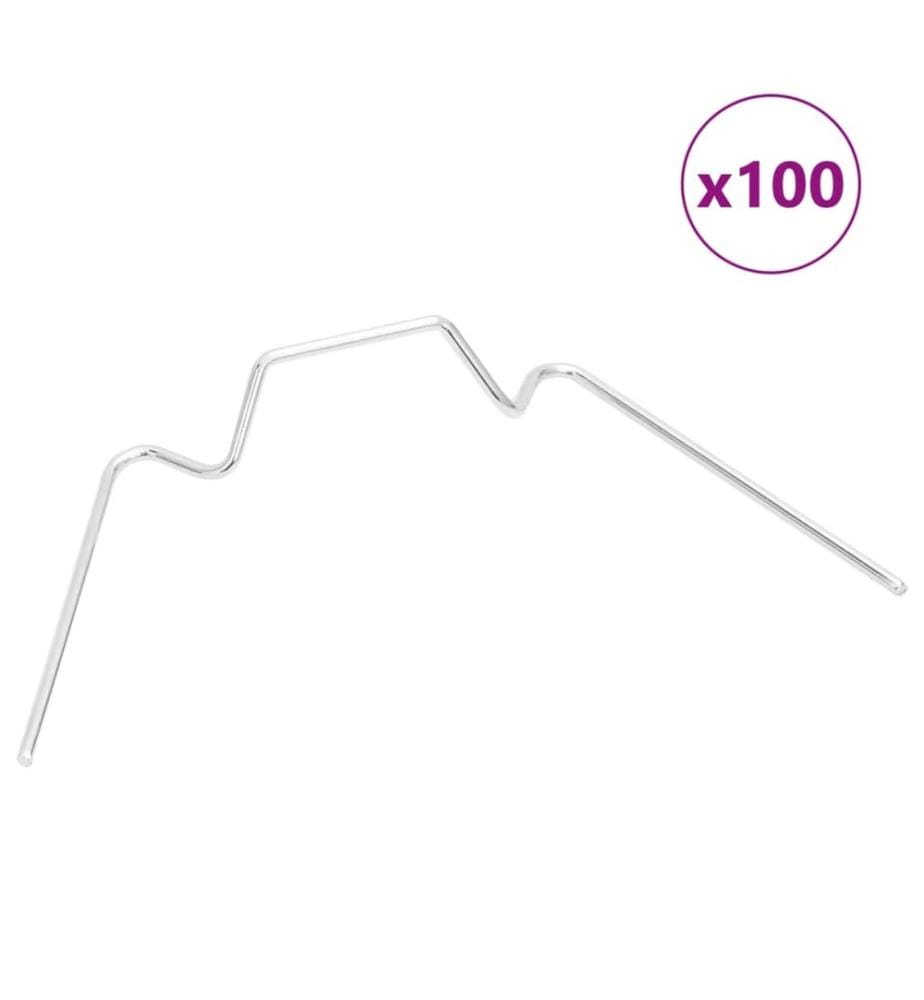 Clips pour serre 100 pcs type W acier galvanisé