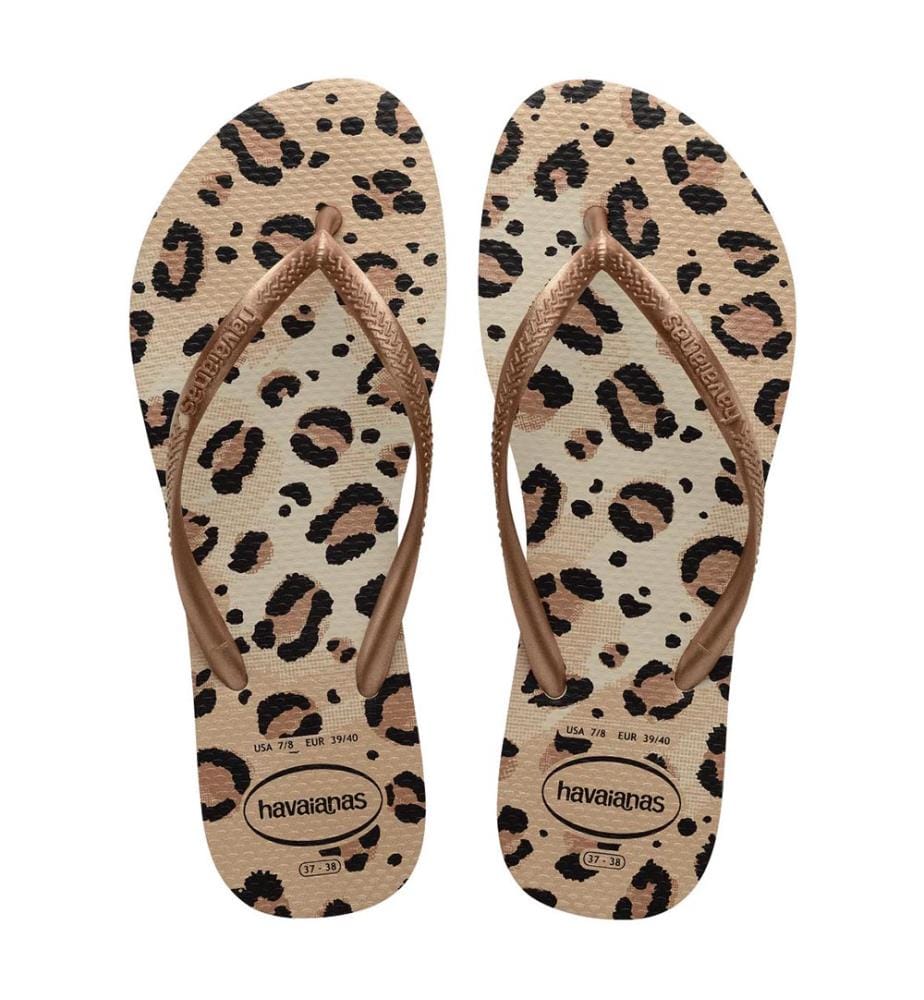 Tongs Slim Animals - Beige