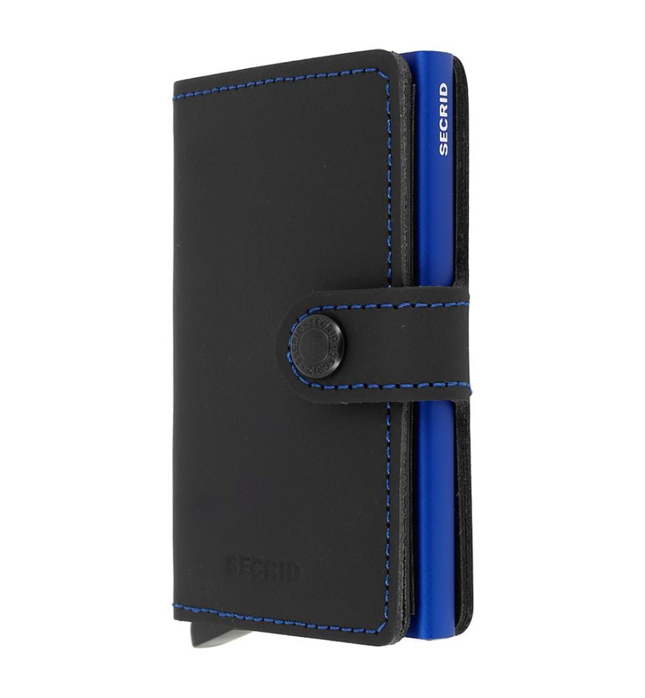 Porte-Monnaie Matte - Noir et Bleu