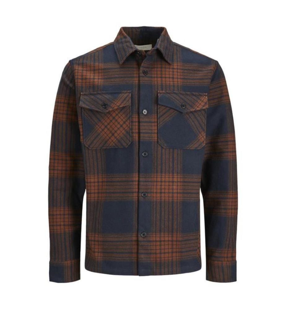 Chemise à carreaux Comfort Fit - Marron