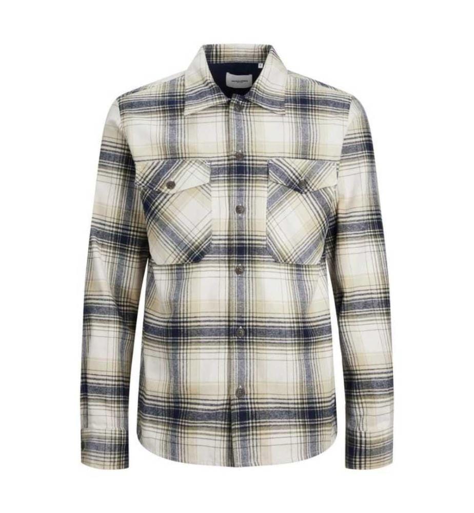 Chemise à carreaux à coupe régulière - noir et blanc
