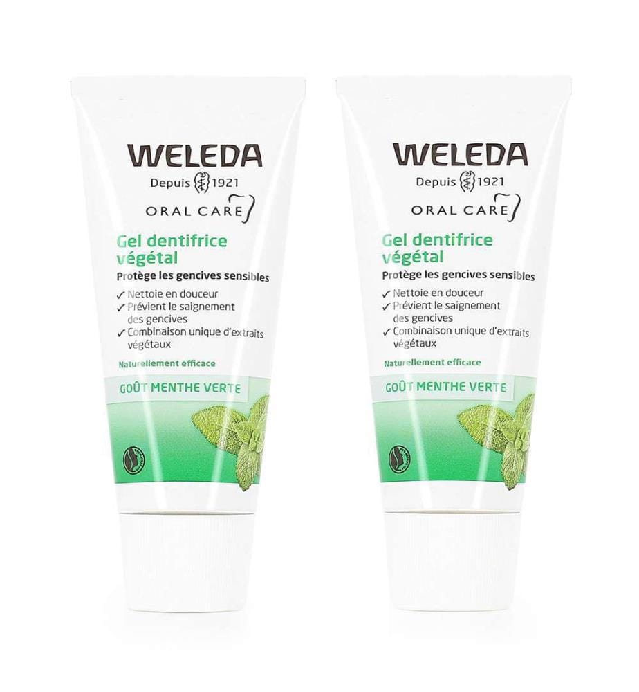 Lot de 2 Dentifrices Menthe Verte - 2 x 75 ml