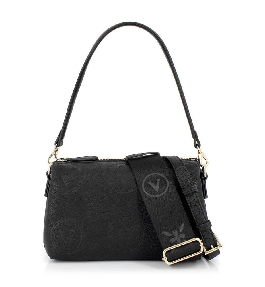Samba Debossed Convertible Crossbody Bag - Black
