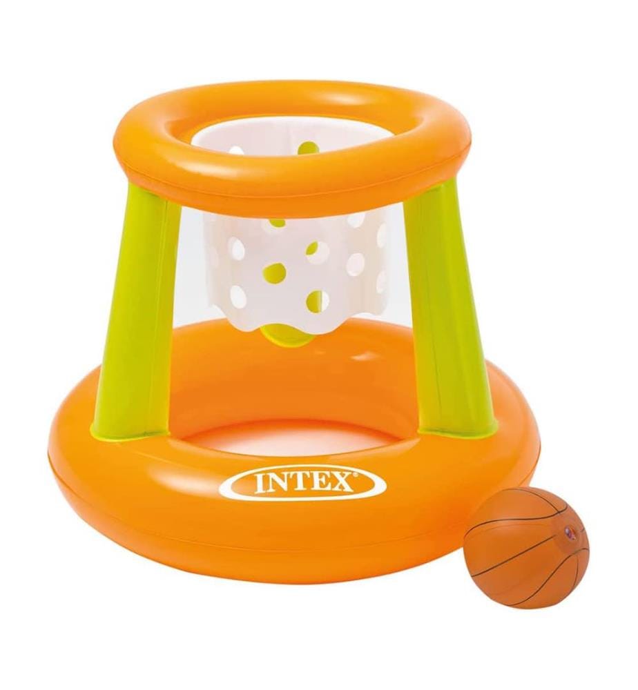 Bouée avec balle 67 x 55 cm - Orange et Vert