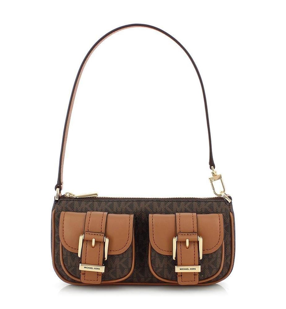 Sac à Main Zoe Small - Brun Foncé et Brun Clair