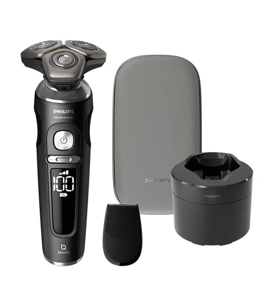 Rasoir Électrique Peau Sèche et Humide avec SkinIQ Shaver S9000 Prestige SP9840/32