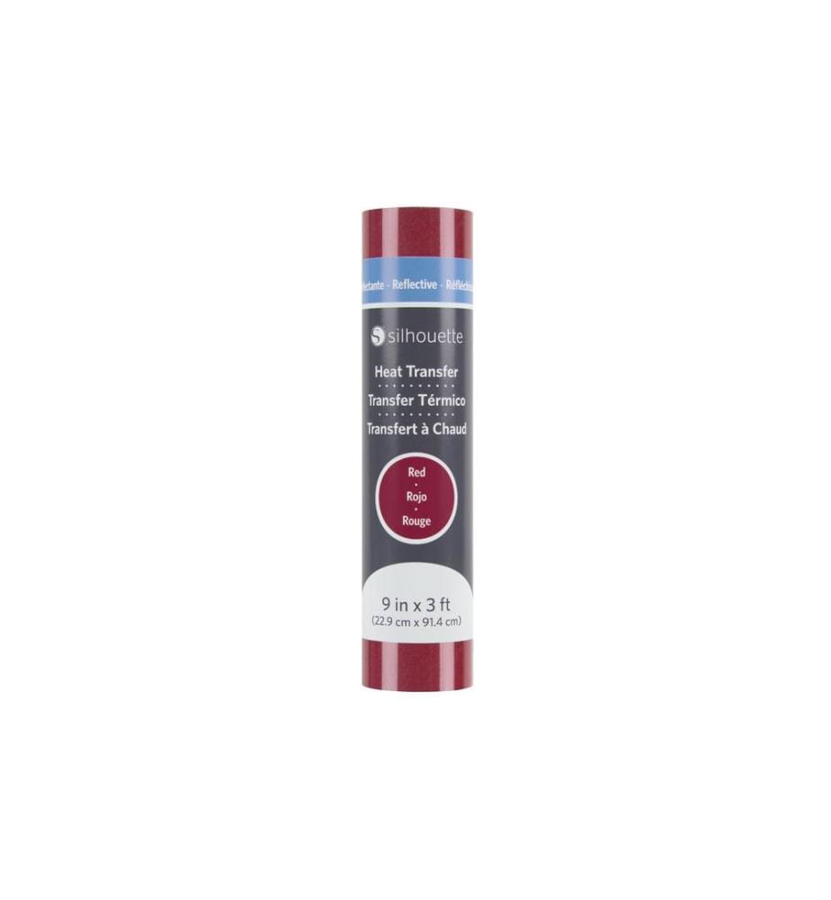 SILHOUETTE - Film thermocollant 22.9 cm x 91.4 cm Rouge, réfléchissant