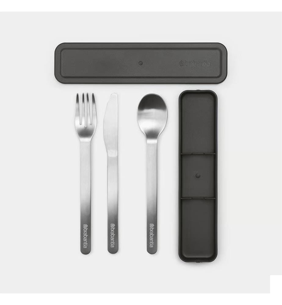 Set de 3 couverts Make & Take - Noir et Argent