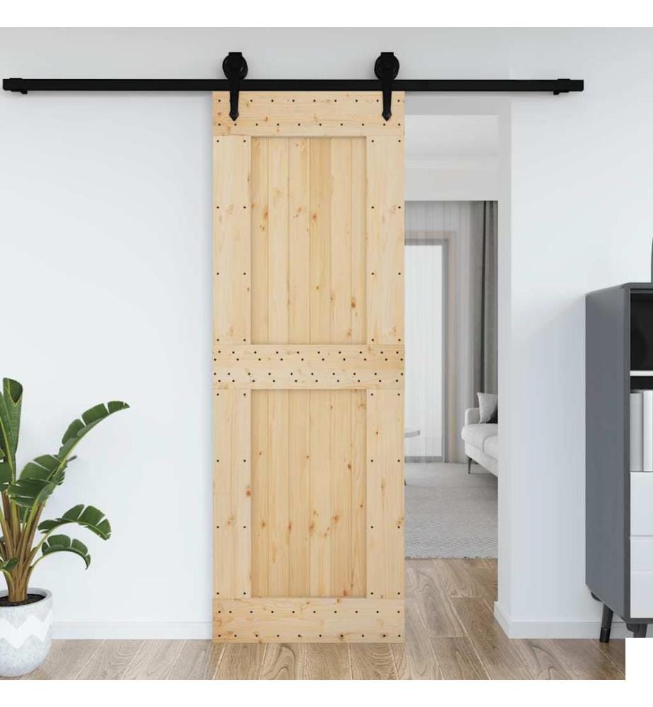 Porte NARVIK 80x210 cm bois massif de pin