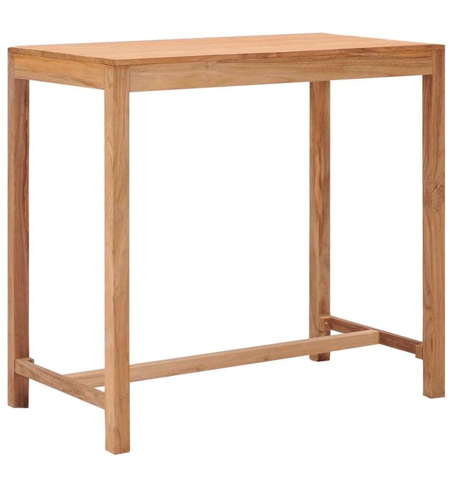 Table de bar de jardin 110x60x105 cm bois de teck solide