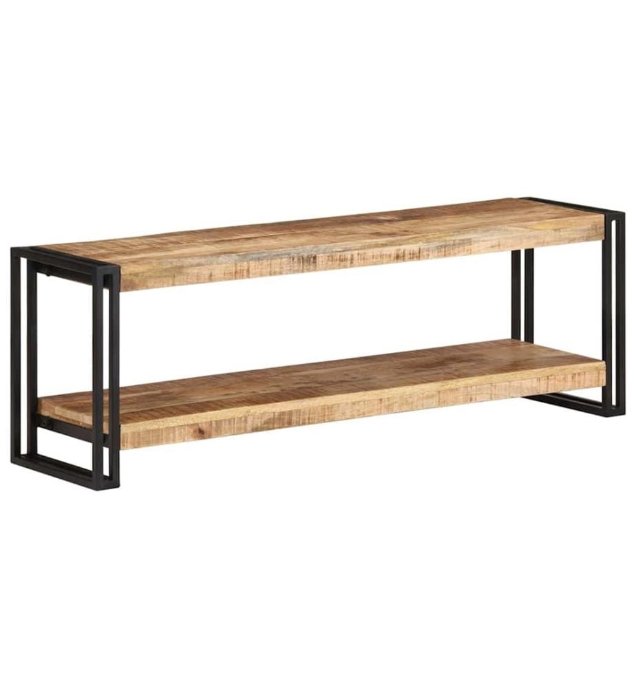 Meuble TV 120x30x40 cm Bois de manguier brut
