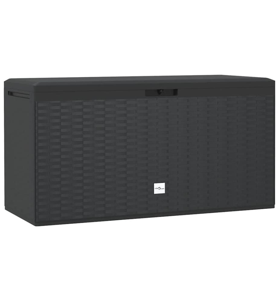 Boîte de rangement de jardin Anthracite 114x47x60 cm