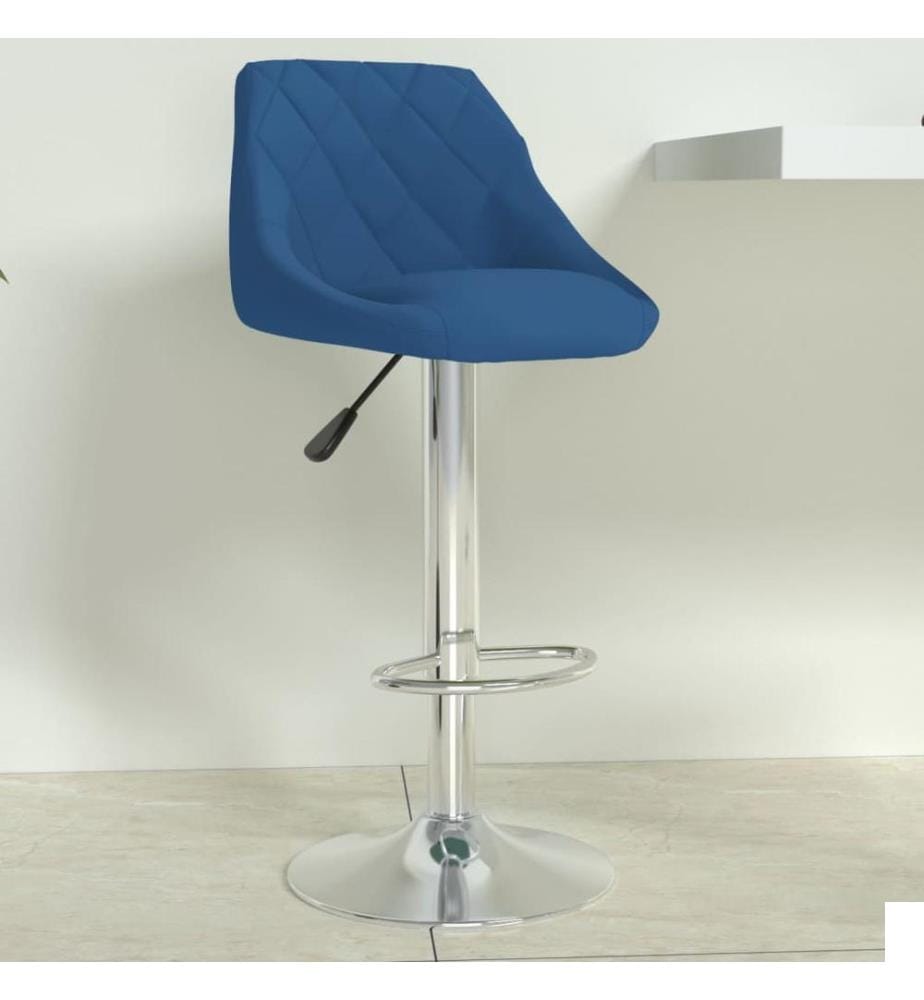 Tabouret de bar Bleu Velours