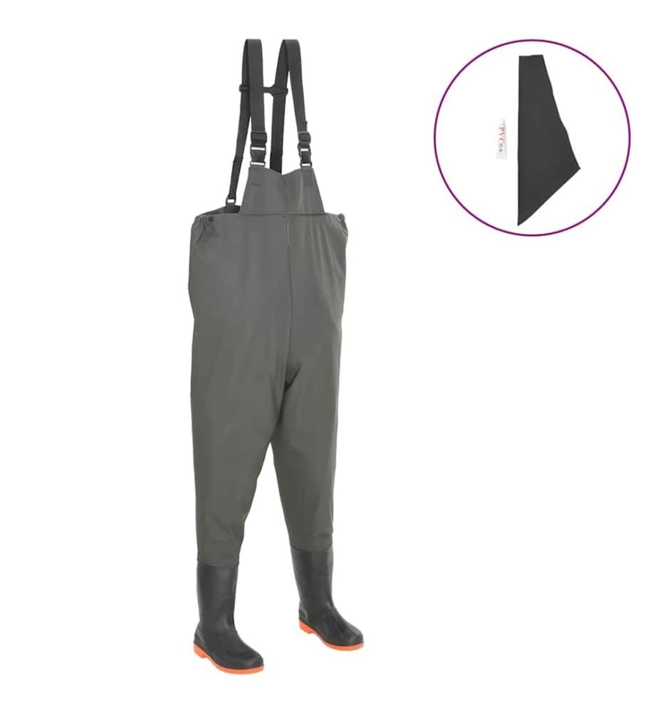 Pantalon échassier avec bottes Vert Pointure 43