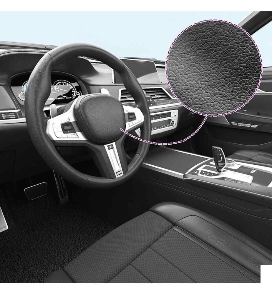 Films de voiture 2 pcs Noir mat 100x150 cm+50x150 cm