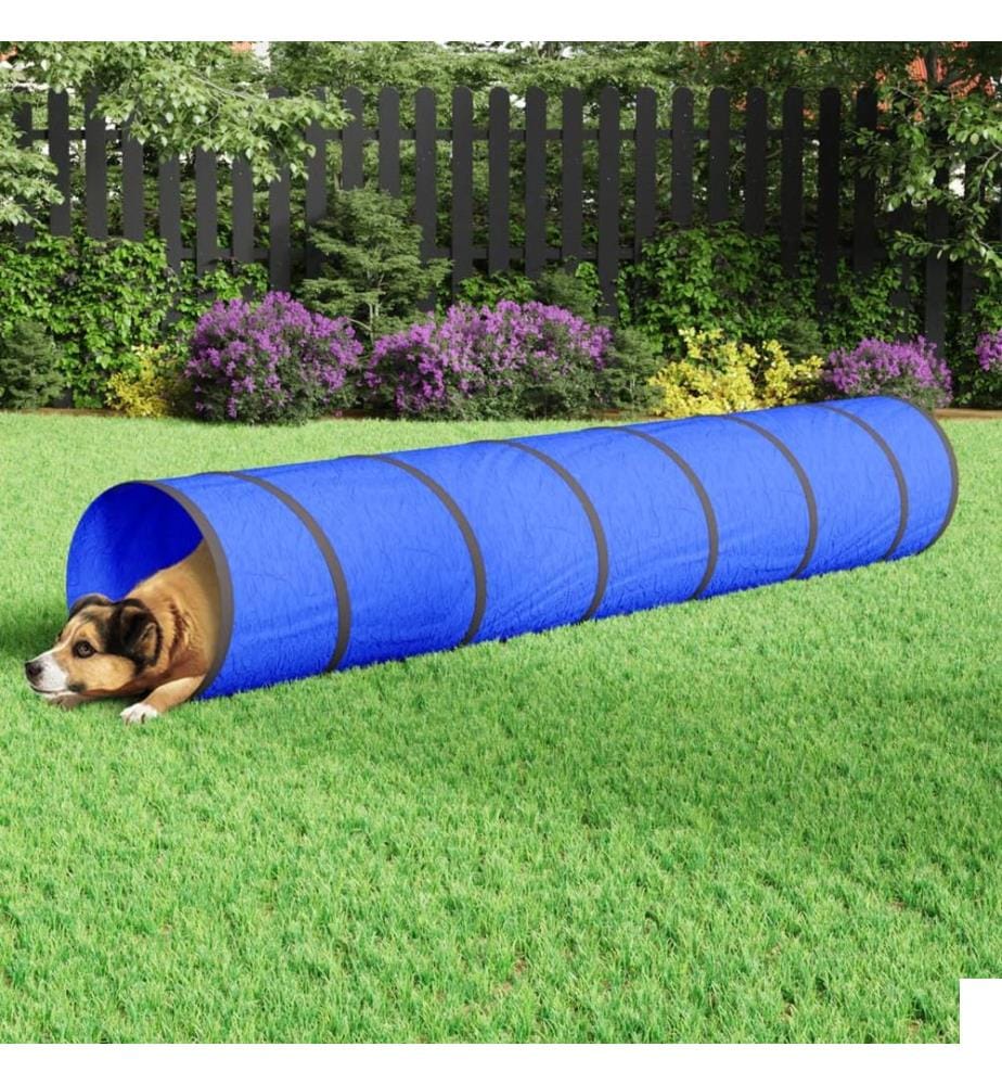 Tunnel pour chien bleu Ø 50x300 cm polyester
