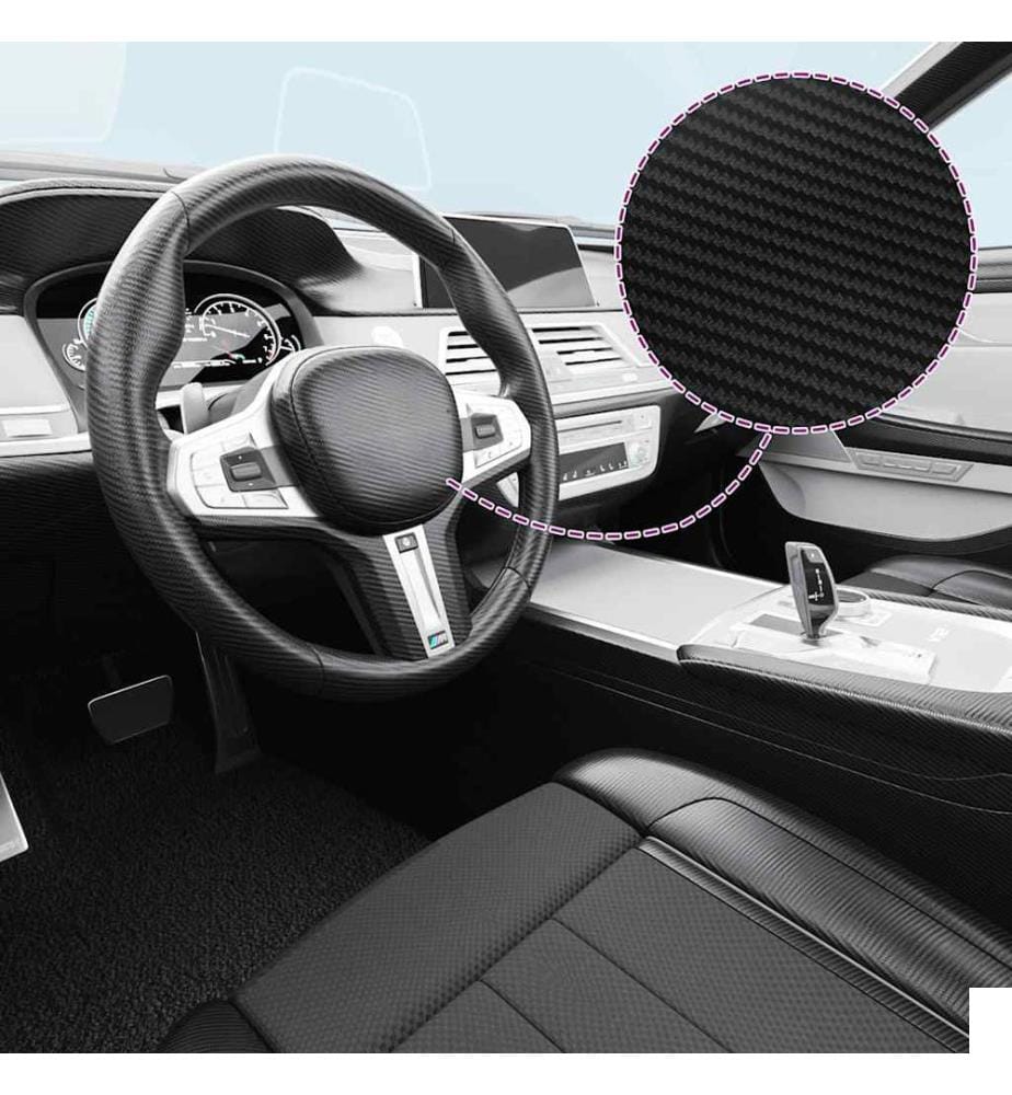 Film 3D de voiture Noir 100x150 cm