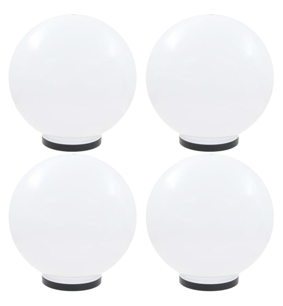 Lampes à LED sous forme de boule 4 pcs Sphérique 40 cm PMMA