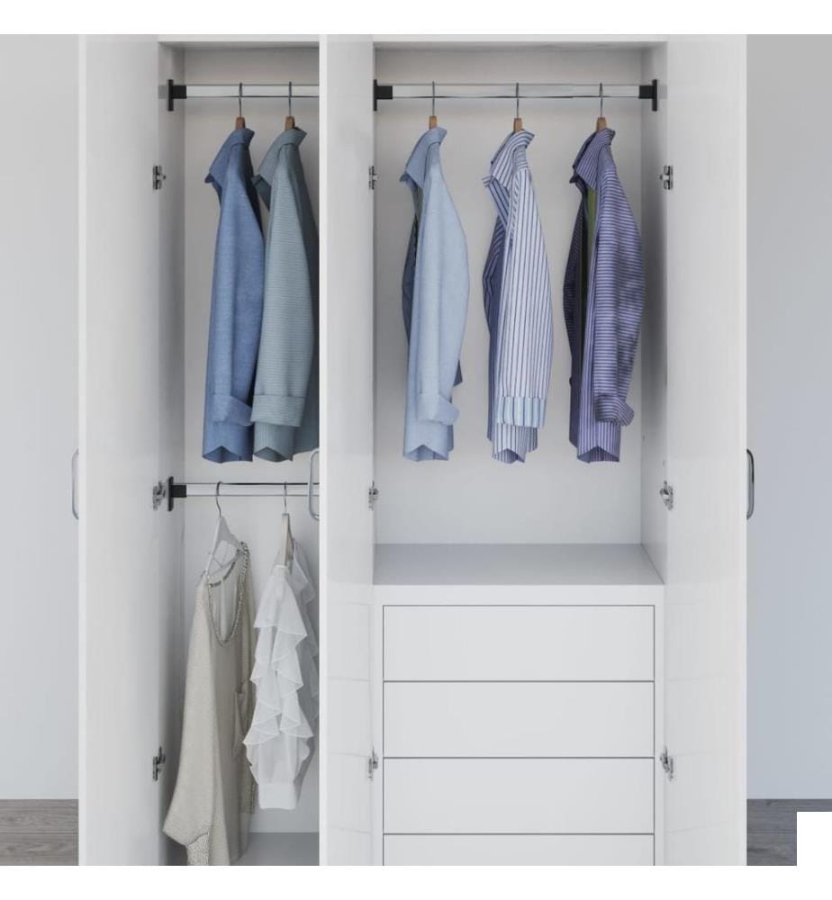 Rails de garde-robe télescopiques 2 pcs Argenté 58-100 cm