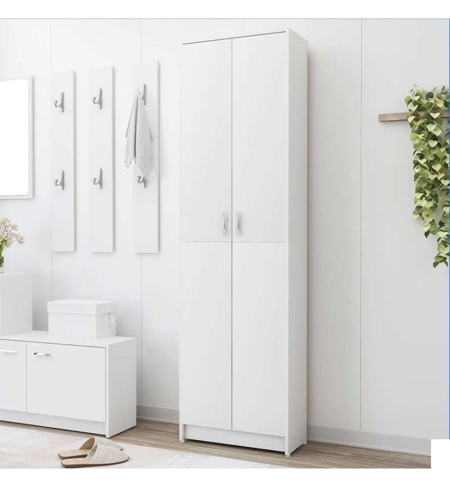 Garde-robe de couloir Blanc 55x25x189 cm Bois d'ingénierie