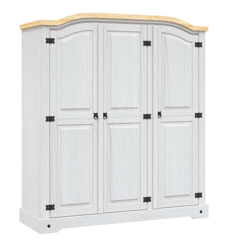 Garde-robe avec 3 portes Gamme Corona pin mexicain Blanc