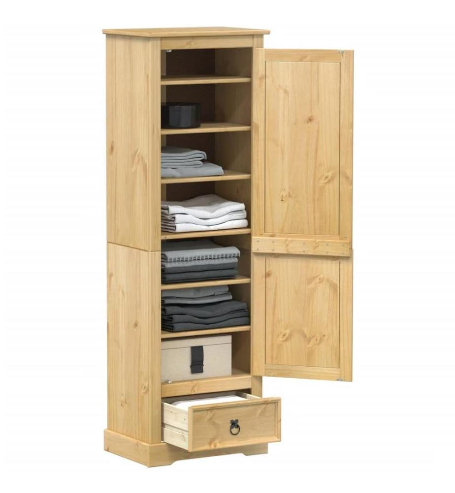 Garde-robe Corona 55x38x170 cm bois de pin massif