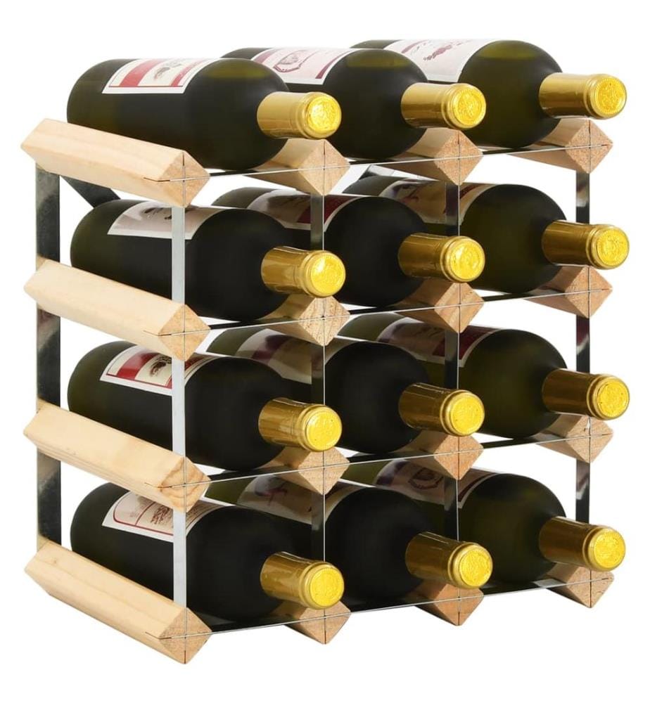 Casier à bouteilles 12 bouteilles Pinède solide